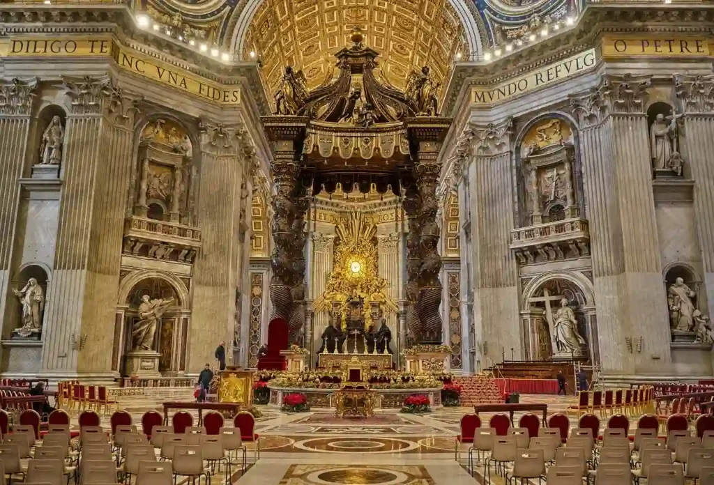 The Central Nave of St. Peters Basilica